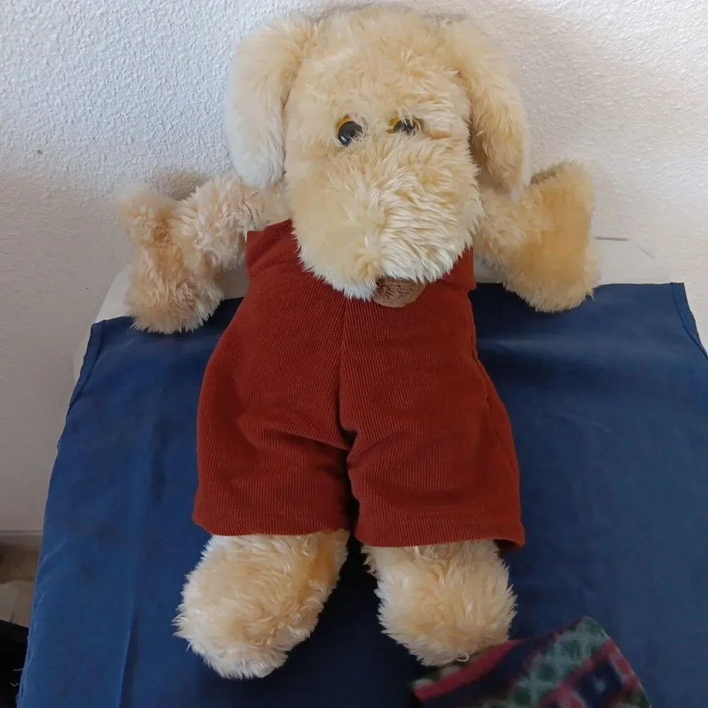 1997 Le Mutt Dog Plush Floppy Dog Outfit Pants Shoes Jacket Stocking Cap Fleece